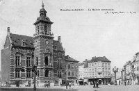 carte postale ancienne de Anderlecht La Maison Communale