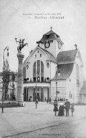 carte postale de Bruxelles Exposition 1910 - Pavillon Allemand
