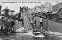 carte postale de Bruxelles Exposition 1910 - Bruxelles Kermesse - Water Chute