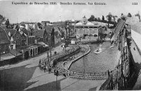 carte postale de Bruxelles Exposition 1910 - Bruxelles Kermesse - Vue générale