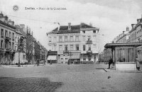 carte postale ancienne de Ixelles Place de la Couronne