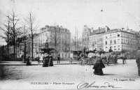 carte postale de Bruxelles Place Rouppe