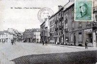 carte postale ancienne de Ixelles Place du ChÃ¢telain