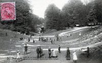 postkaart van Brussel Bois de la Cambre - Ravin et Pont rustique