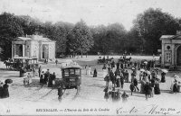 carte postale de Bruxelles L'entrée du Bois de la Cambre