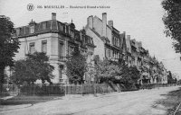 carte postale ancienne de Woluwe-St-Lambert Boulevard Brandwhitlock