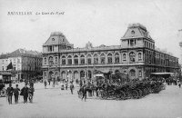 carte postale de Bruxelles La Gare du Nord