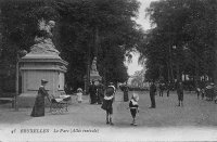 carte postale de Bruxelles Le Parc (Allée centrale)