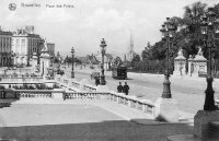 carte postale de Bruxelles Place des Palais