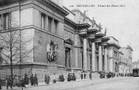 carte postale de Bruxelles Palais des Beaux-Arts