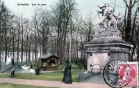 carte postale de Bruxelles Vue du Parc