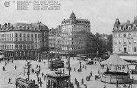 carte postale de Bruxelles Place Rogier (côté Sud)