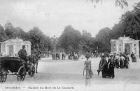 carte postale de Bruxelles Entrée du Bois de la Cambre