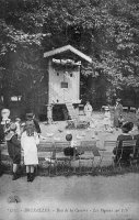 carte postale de Bruxelles Bois de la Cambre - Les pigeons sur l'Ile