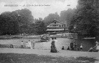 carte postale de Bruxelles L'Ile du Bois de la Cambre