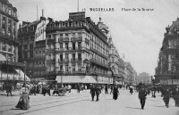 postkaart van Brussel Place de la Bourse