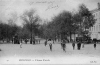 postkaart van Brussel L'Avenue Waterloo