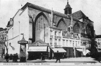 carte postale de Bruxelles L'Eglise Saint-Nicolas