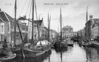 carte postale de Bruxelles Quai au Foin