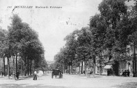 carte postale de Bruxelles Boulevards extérieurs