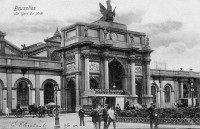 postkaart van Brussel La gare du Midi