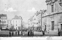 carte postale ancienne de Saint-Josse Place Saint-Josse