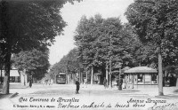 carte postale ancienne de Uccle Avenue Brugmann