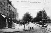 carte postale ancienne de Uccle Avenue des Fleurs