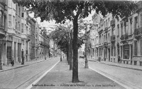 carte postale ancienne de Etterbeek Avenue de la Chasse vers la place Saint-Pierre