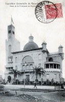 carte postale de Bruxelles Exposition 1910 - Palais de le Principauté de Monaco