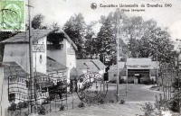 carte postale de Bruxelles Exposition 1910 - Village Sénégalais