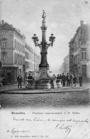 carte postale ancienne de Saint-Gilles Fontaine monumentale