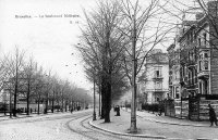 carte postale ancienne de Ixelles Le boulevard Militaire (actuel blvd Général Jacques)