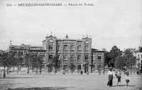 carte postale ancienne de Saint-Gilles Place de Parme