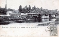 carte postale de Bruxelles Port de Mer - Le nouveau pont du chemin de fer