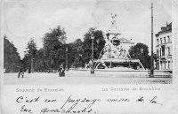 postkaart van Brussel La Fontaine de Brouckère