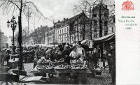 carte postale de Bruxelles Vieux Marché aux grains