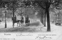 carte postale de Bruxelles Avenue Louise (Allée des cavaliers)