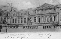 carte postale de Bruxelles La Bibliothèque Royale