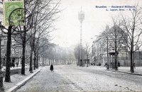 carte postale ancienne de Ixelles Boulevard Militaire (actuel blvd Général Jacques)
