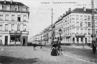 postkaart van Anderlecht Place Bara et rue d'Allemagne (avenue Clémenceau)