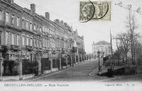 carte postale ancienne de Ixelles Rue Vautier