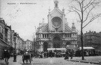 carte postale de Bruxelles Place Ste-Catherine