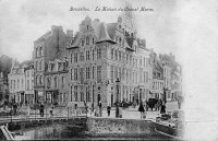 carte postale de Bruxelles La Maison du Cheval Marin