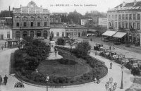carte postale ancienne de Ixelles Gare du Luxembourg