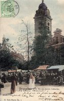 carte postale de Bruxelles Le Marché Sainte Catherine