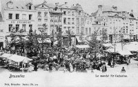 carte postale de Bruxelles Le Marché Sainte Catherine
