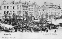 postkaat van  Sint-Katelijneplein markt