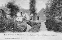 carte postale ancienne de Woluwe-St-Lambert Le Moulin de Woluwé-Saint-Lambert (disparu)
