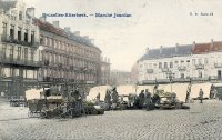 carte postale ancienne de Etterbeek Marché Jourdan